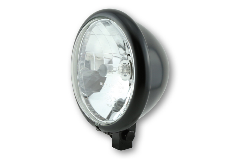 HIGHSIDER smart 5 3/4 pouces Phare Bates Style noir E-approuvé (1pc)