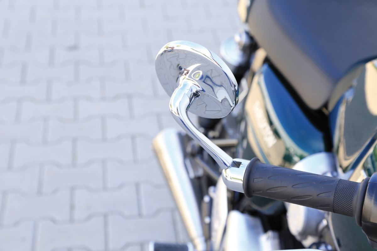 Handlebar end mirror for Vespa GTS / GTS Super / GTV / GT /GT L: chrome-plated - Highsider Classic
