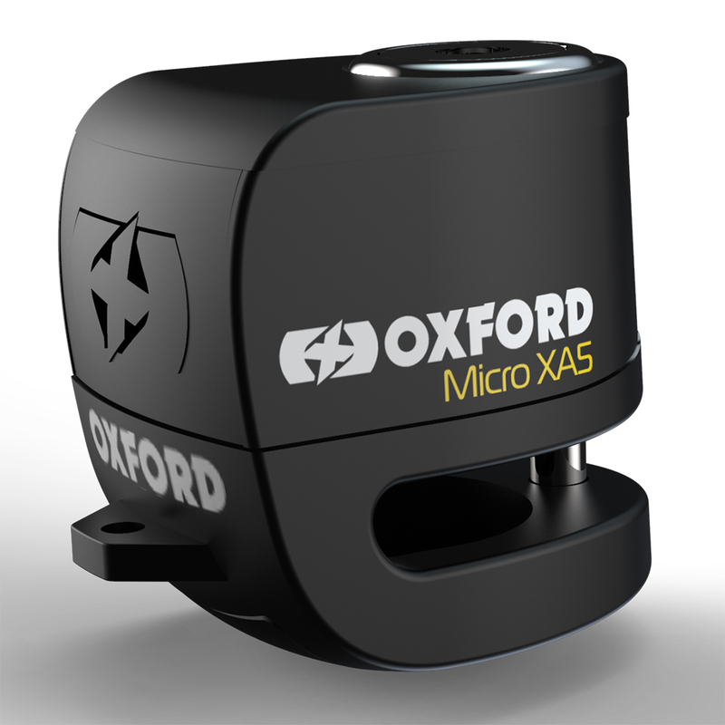 Oxford Micro XA5 Alarm Bremsscheibenschloss - Schwarz