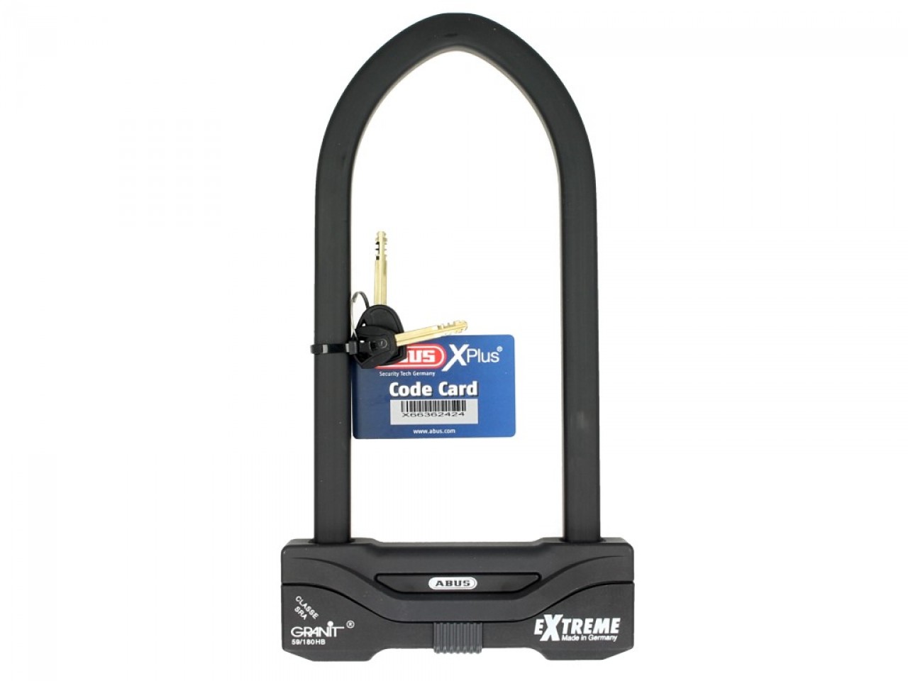 ABUS Bügelschloss 260x111 Granit Extreme Plus 59 für Motorrad, Scooter & Vespa