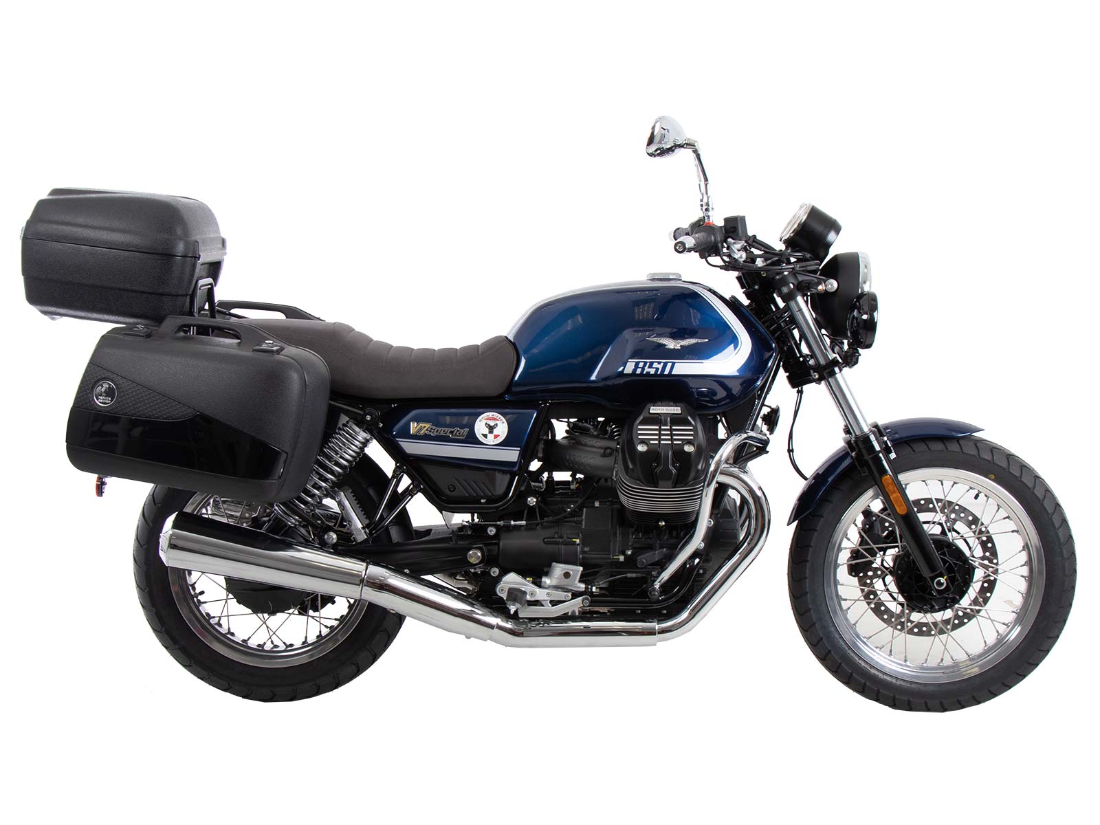 Porte-bagages noir pour Moto Guzzi V7 Special/Stone/Centenario (21-24) Hepco & Becker
