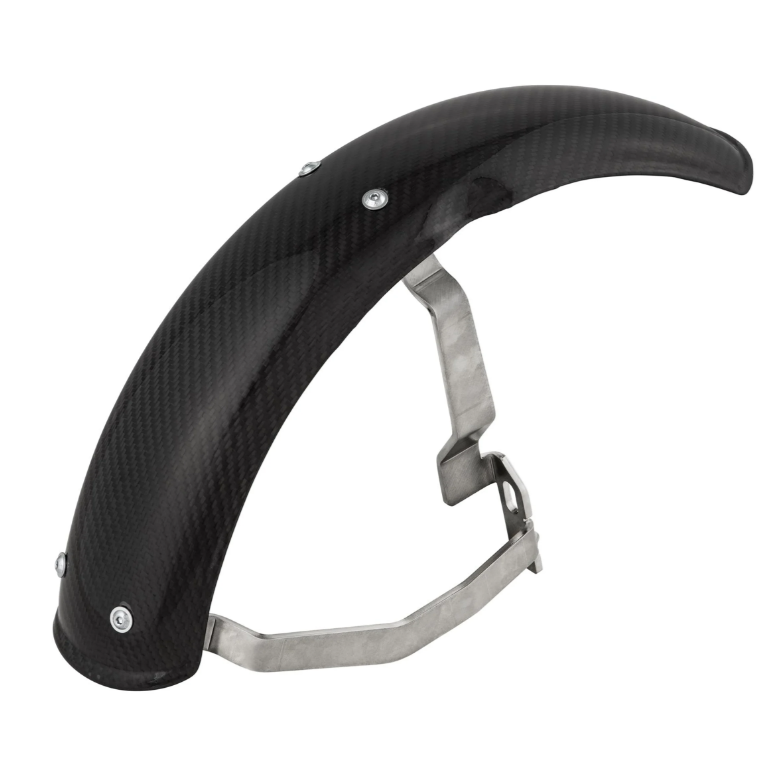 Aile 2.0 Garelli EVO II pour Vespa PX 80-200ccm, carbone clair, support en acier inoxydable