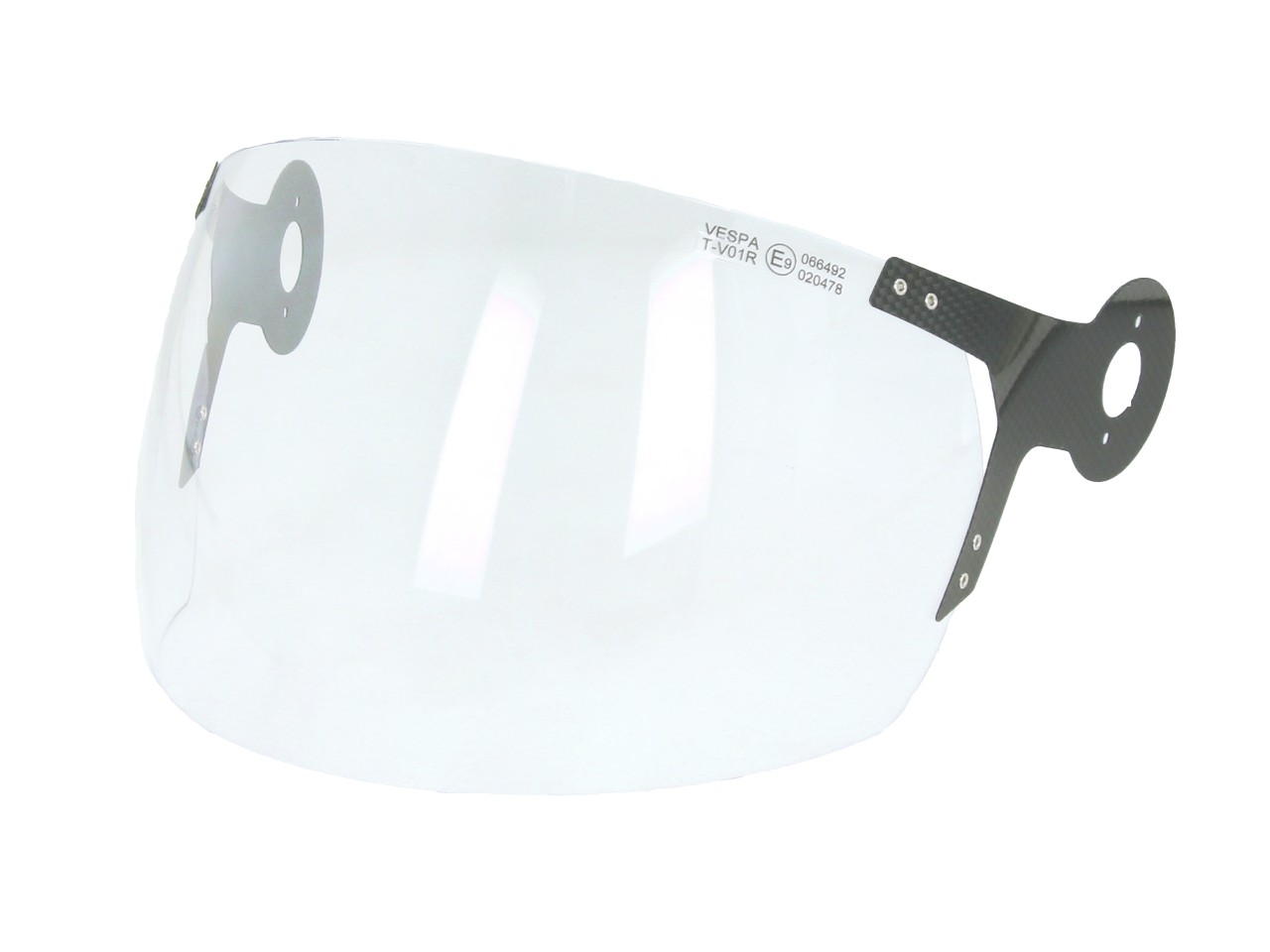 Ersatzvisier, Vespa Helm Argentario, mit Carbonhalter, klar