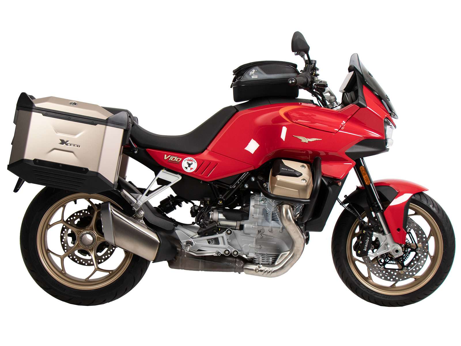 Support de valises latérales pour Moto Guzzi V 100 Mandello Hepco & Becker