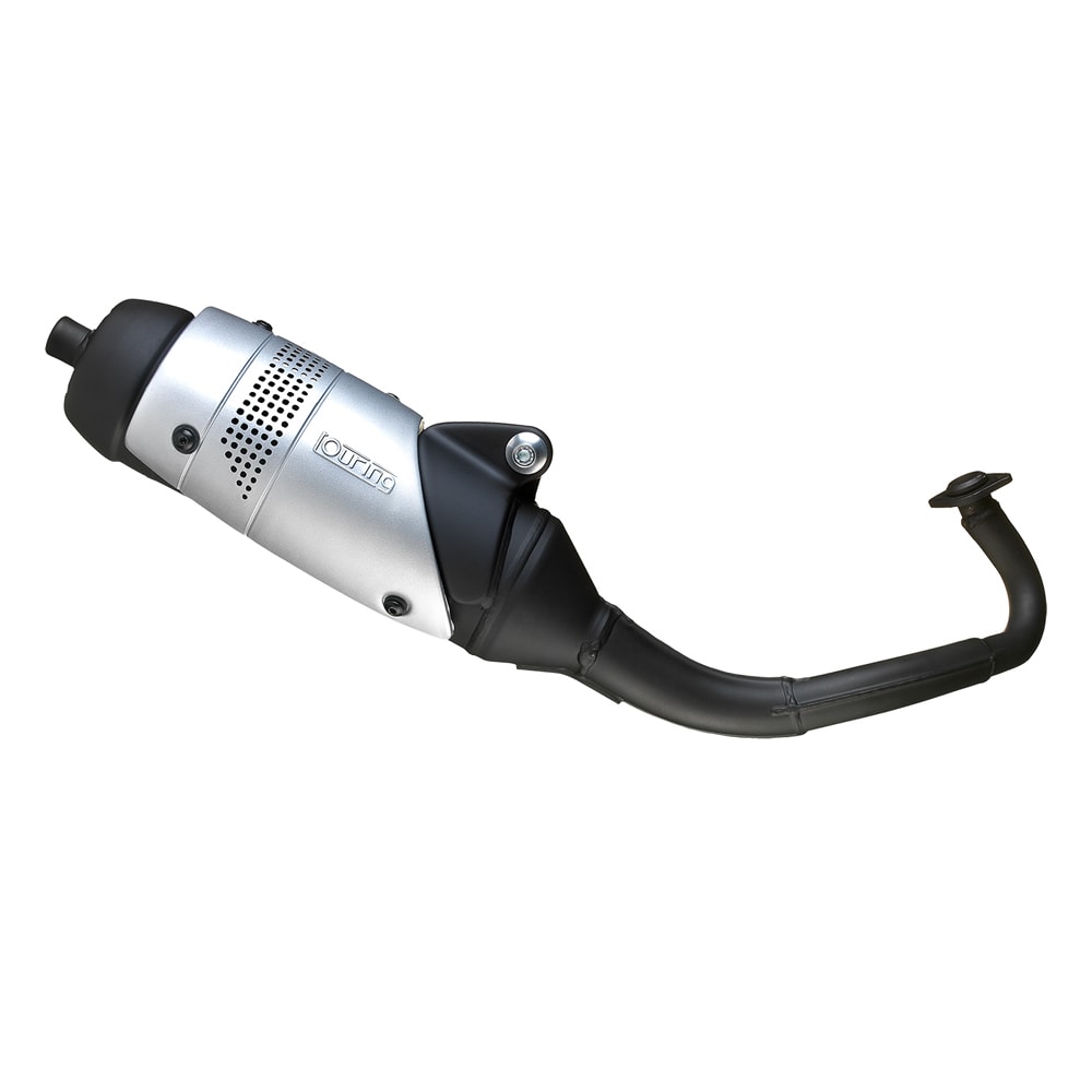 LeoVince Auspuffanlage Touring, Stahl für Yamaha Aerox 50 Kat (Bj.00-01)