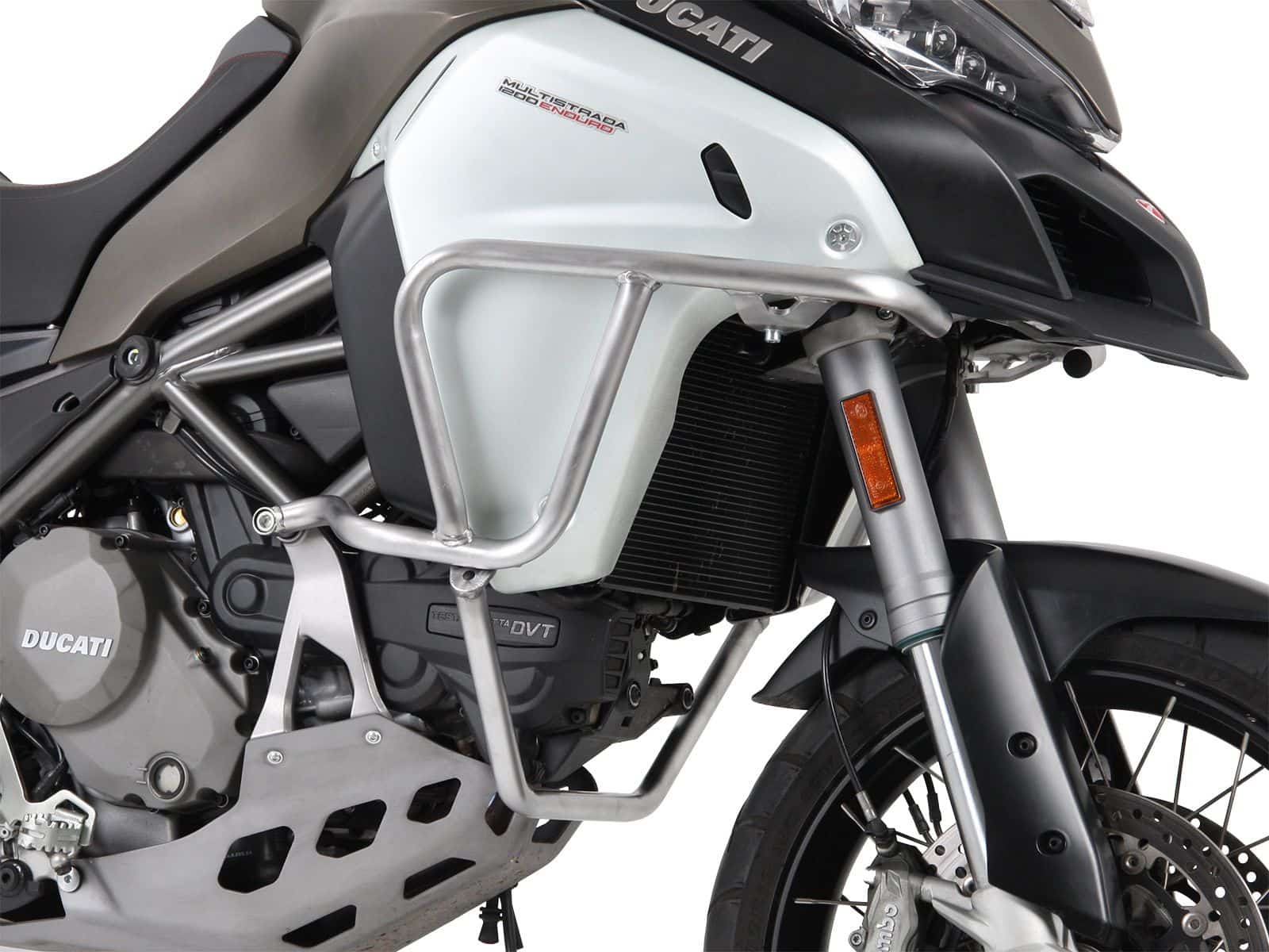 Roestvrijstalen tankbeschermer voor Ducati Multistrada 1200 Enduro (16-18) Hepco & Becker