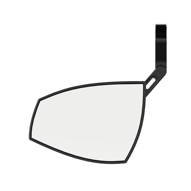 HIGHSIDER pro Lenkerendenspiegel Wave Schwarz/Silber (Paar)