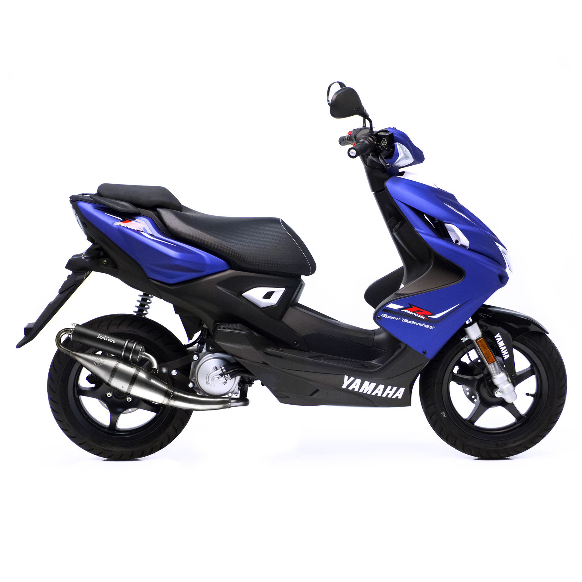 LeoVince Auspuffanlage Hand Made TT, Black Edition, Full System für Yamaha Aerox 50