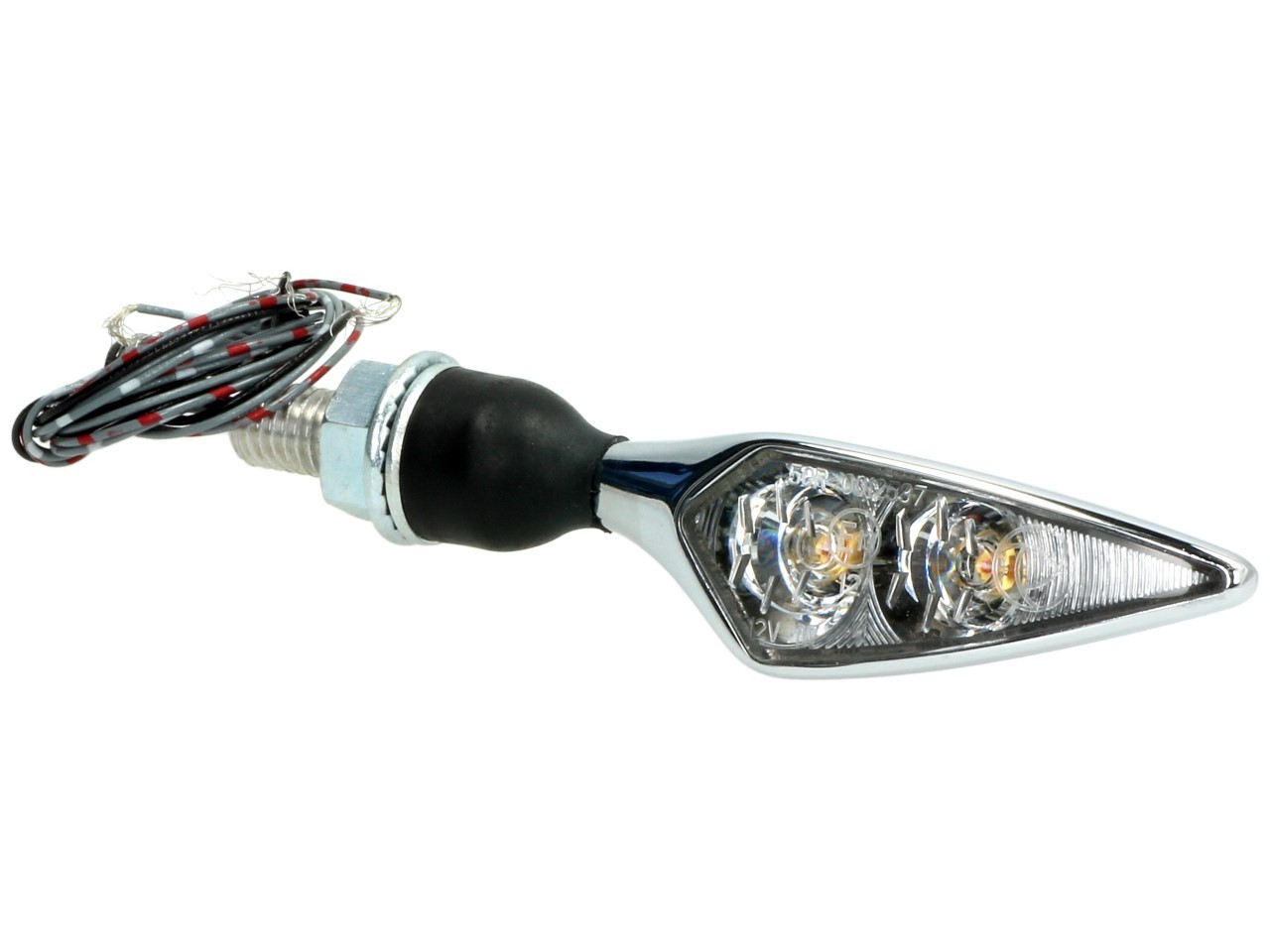 Kellermann Blinker, Rück- und Bremslicht, Rhombus DF, Stahl, LED, HR, 12 V, chrom glänzend, M8x20