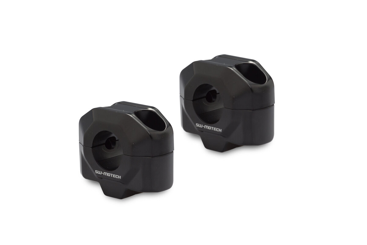 SW-Motech Lenkererhöhung, schwarz für Ø 22 mm Lenker, H=20 mm für Moto Guzzi V7 III (17-18)
