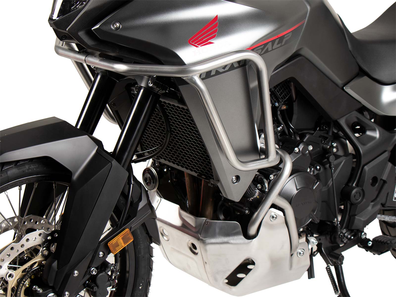 Zilveren tankbeschermer voor Honda XL 750 Transalp (25- ) Hepco & Becker