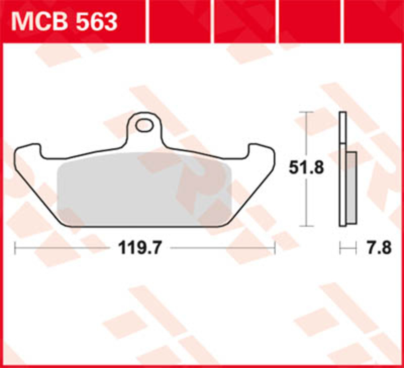 TRW Lucas brake pad MCB733