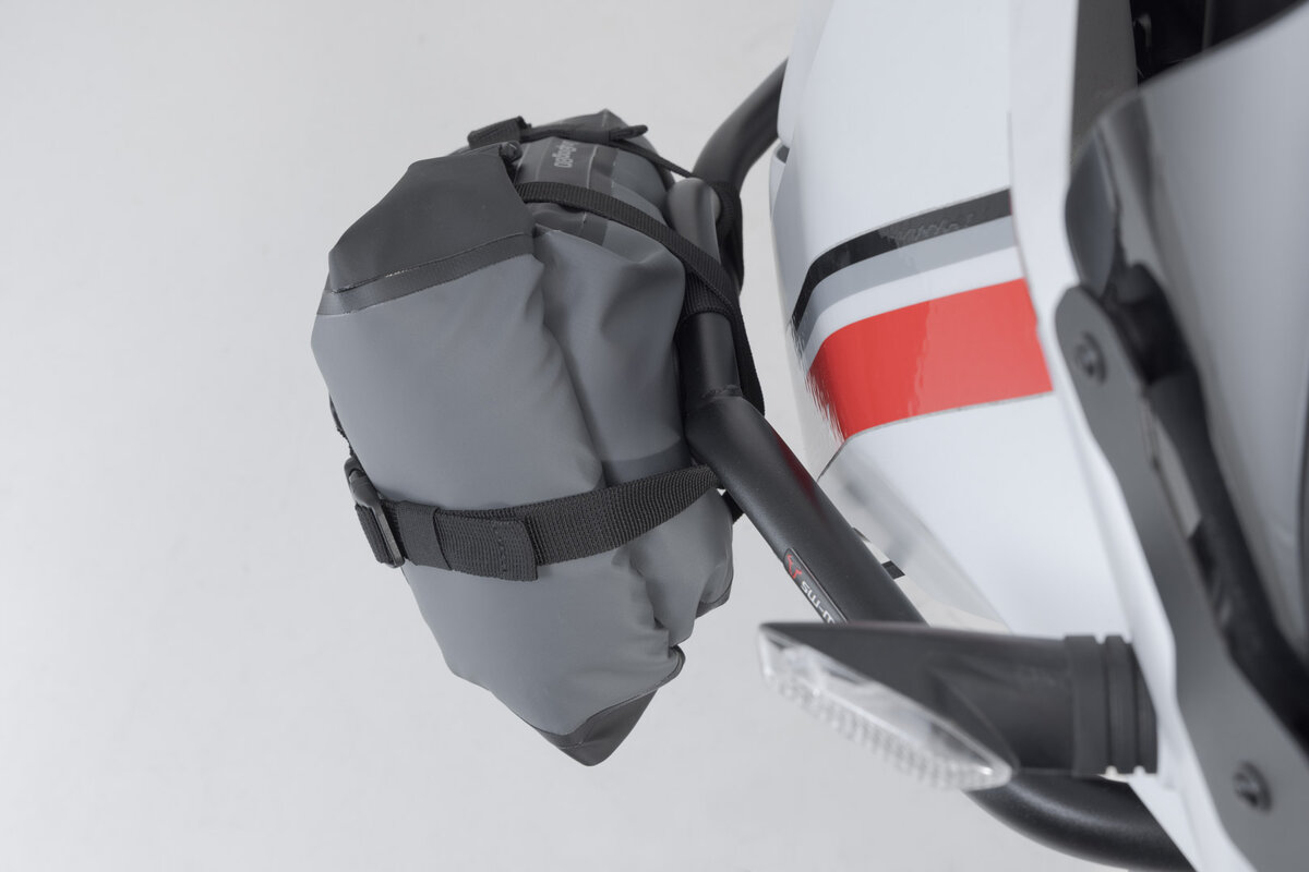 Drybag 80 sacoche arrière pour Moto Guzzi V9 Roamer /Bobber (15-18), noir / gris - SW Motech