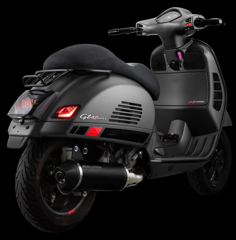Sportsitzbank "Black Editiont" für Vespa GTS/​GTS Super/​GTV 125-300ccm (14-), schwarz abgesteppt