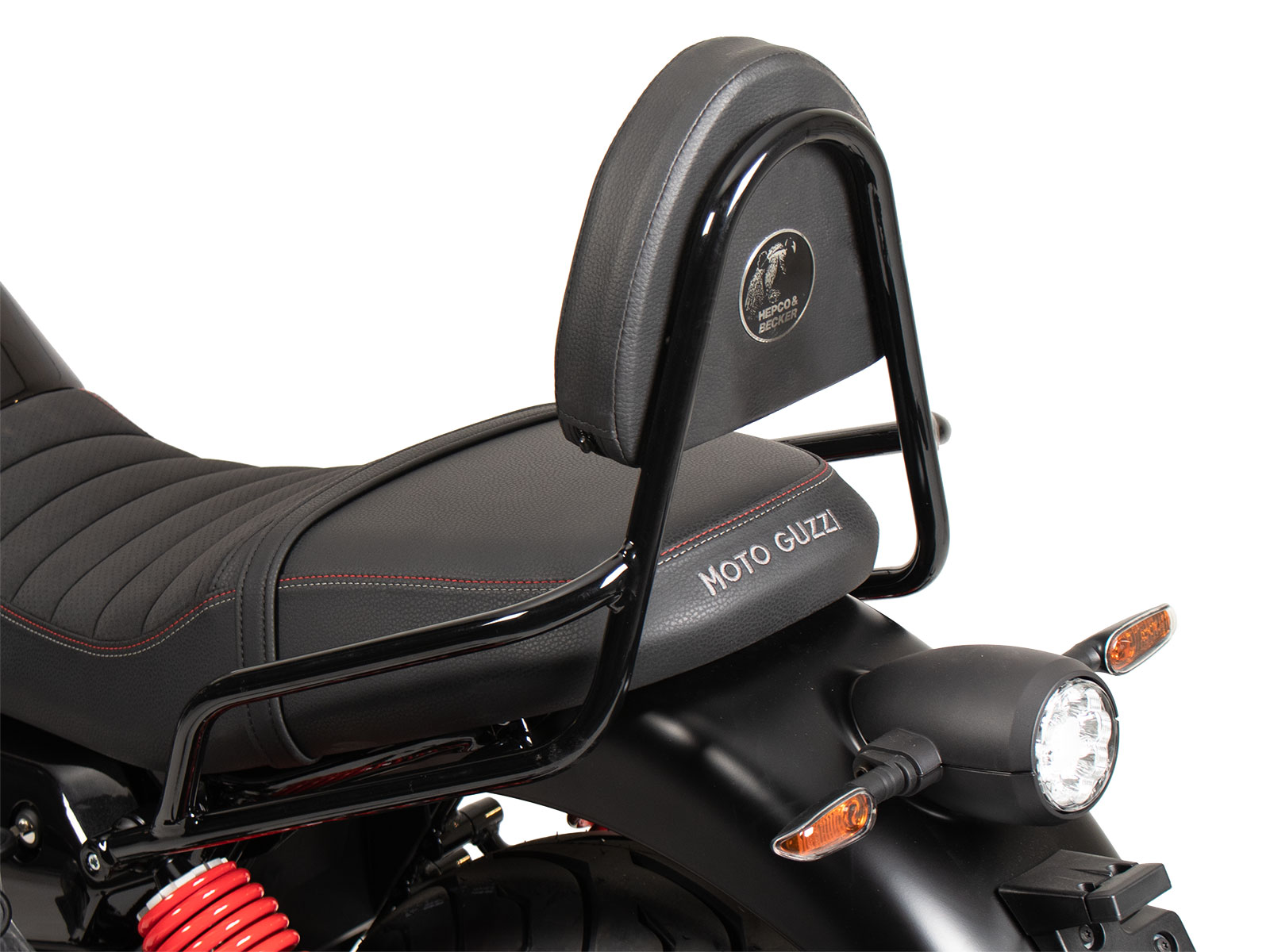 Sissybar black without luggage rack for Moto Guzzi V7 Stone Special Edition (22-) Hepco & Becker