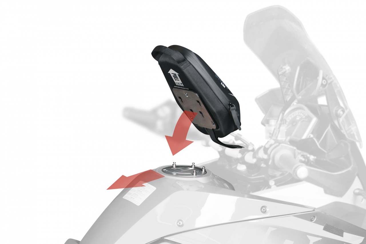 Base Shad BMW F650 / F700 GS pour sacoche de réservoir avec système PIN X023PS