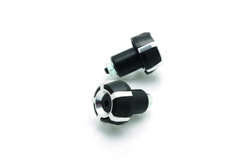 Embouts de guidon BIHR Spark Ø18mm noir/argenté
