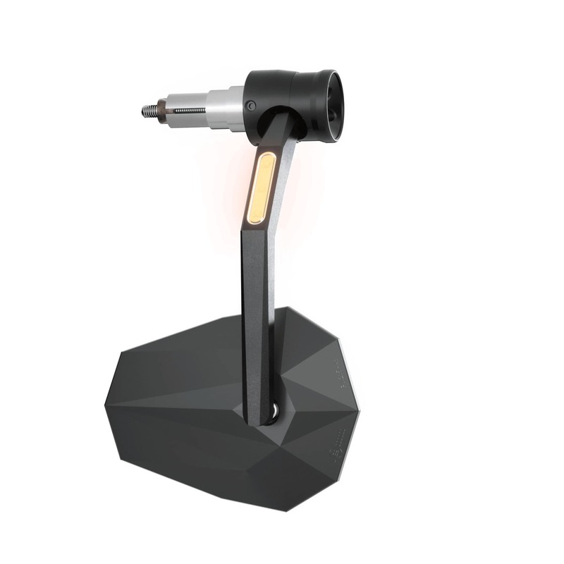 HIGHSIDER pro Lenkerendenspiegel Stealth-RIM X7 Schwarz Mit LED Blinker (1Stck.)