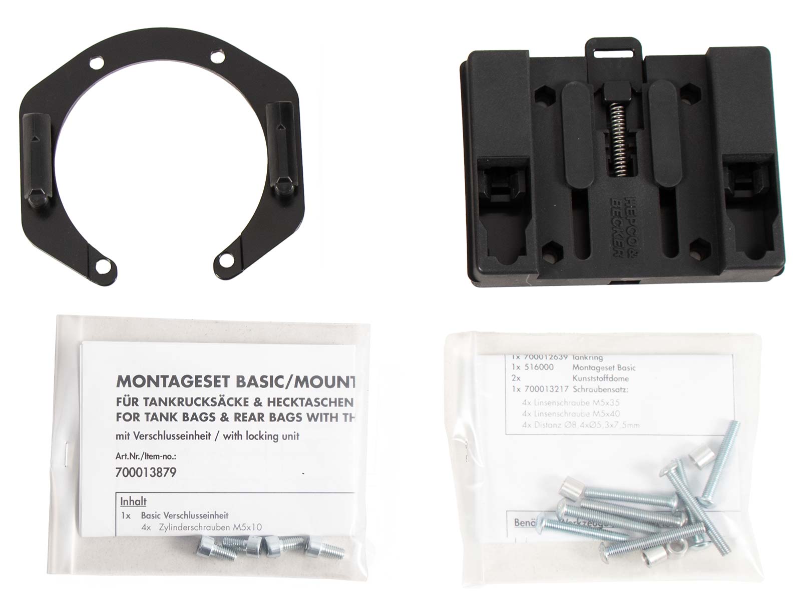 Anneau de réservoir Basic avec unité de fermeture de la sacoche de réservoir pour BMW HP2 /Enduro/Megamoto (05-08)