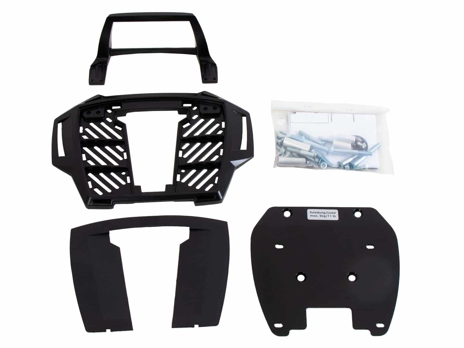 Alurack Topcaseträger schwarz für BMW F 800 GS (08-18) Hepco & Becker