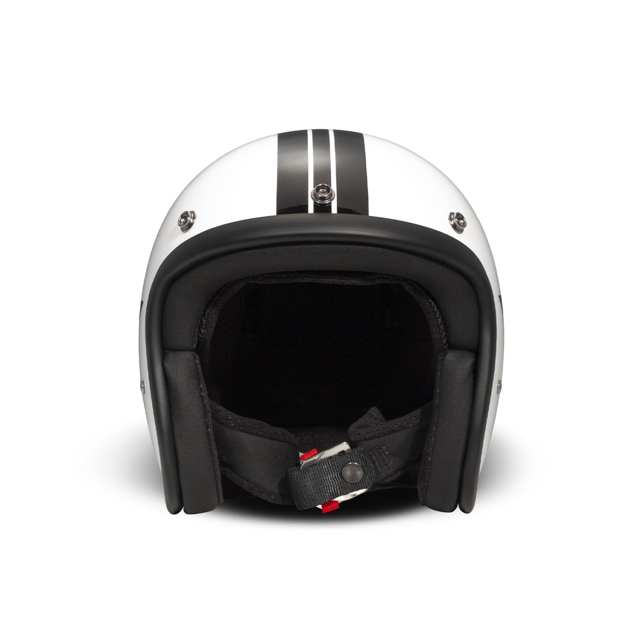 DMD jet helmet Retro, white, matt, Star White, fiberglass, ECE 22.06