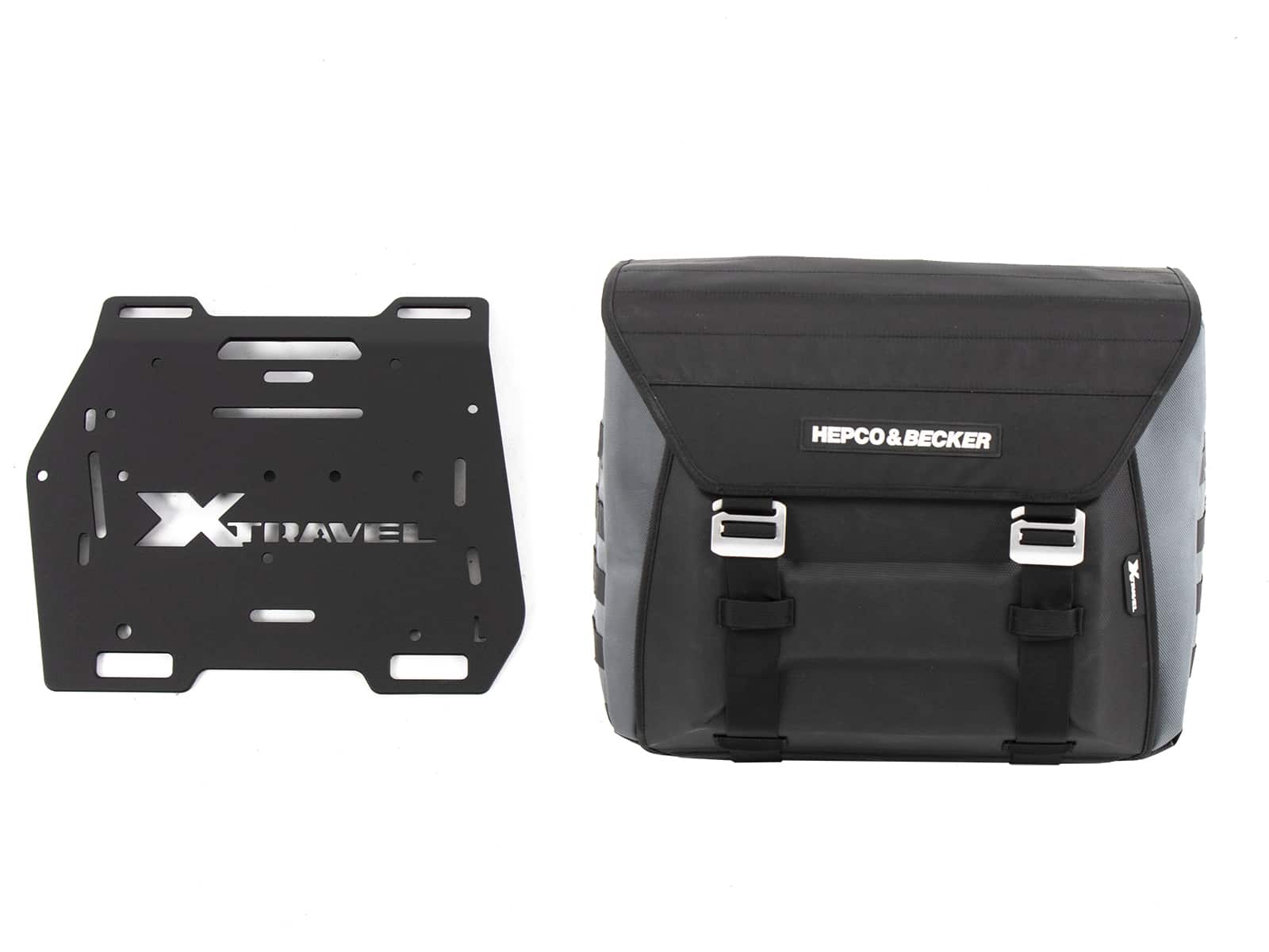 Sac latéral Xtravel Basic (sac individuel) gauche incl. 1x plaque d'adaptation universelle