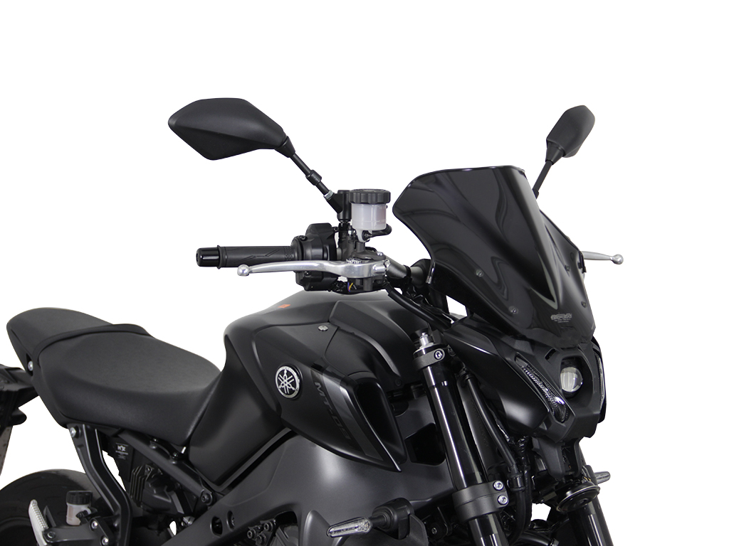Ecran MRA Racing noir "NRN" pour MT-09 /SP 2021-2023