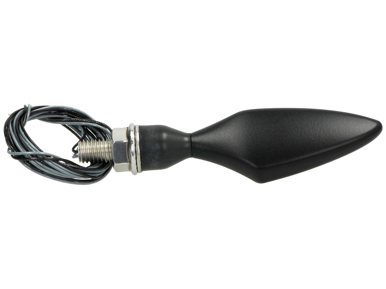 Kellermann Blinker, Rhombus, Stahl, LED, VR/HL, 12 V, schwarz seidenmatt, M8x20, E-geprüft