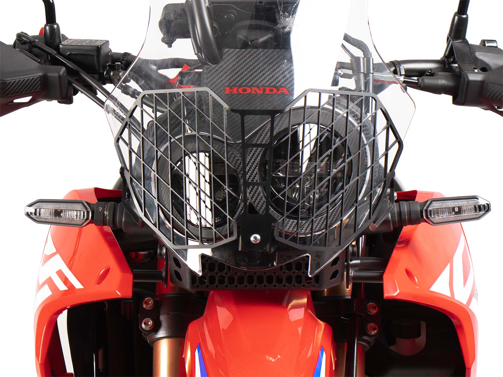Lampenschutzgitter schwarz für Honda CRF 300 Rally (21-) Hepco & Becker