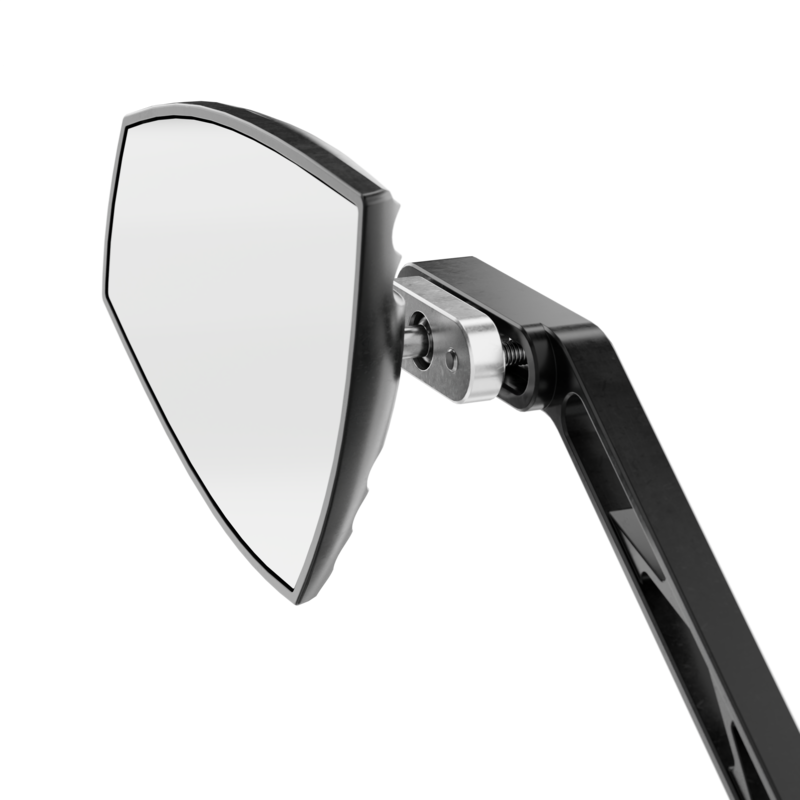 HIGHSIDER pro Spiegel Wave Schwarz/Silber (Paar)