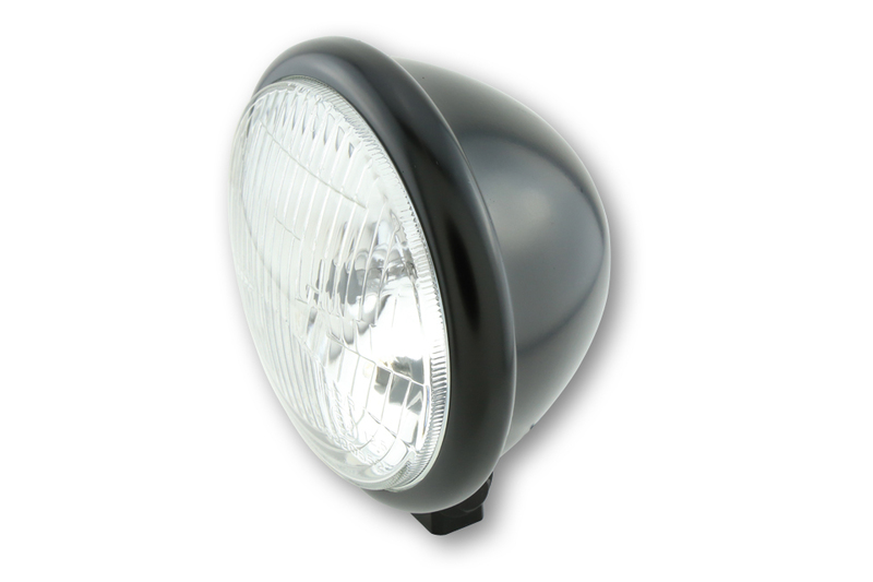 HIGHSIDER smart 5 3/4 pouces Phare Bates Style noir E-approuvé (1pc)