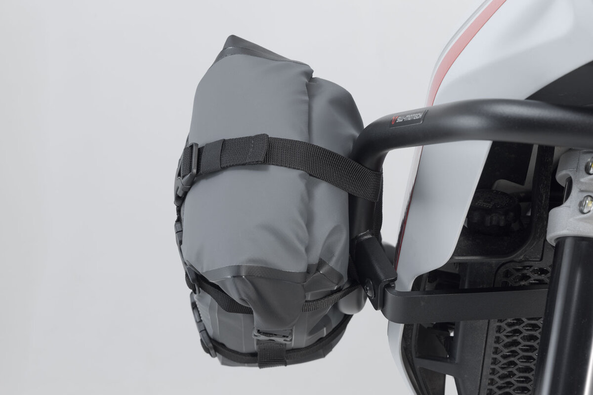 Drybag 80 sacoche arrière pour Moto Guzzi V9 Roamer /Bobber (15-18), noir / gris - SW Motech
