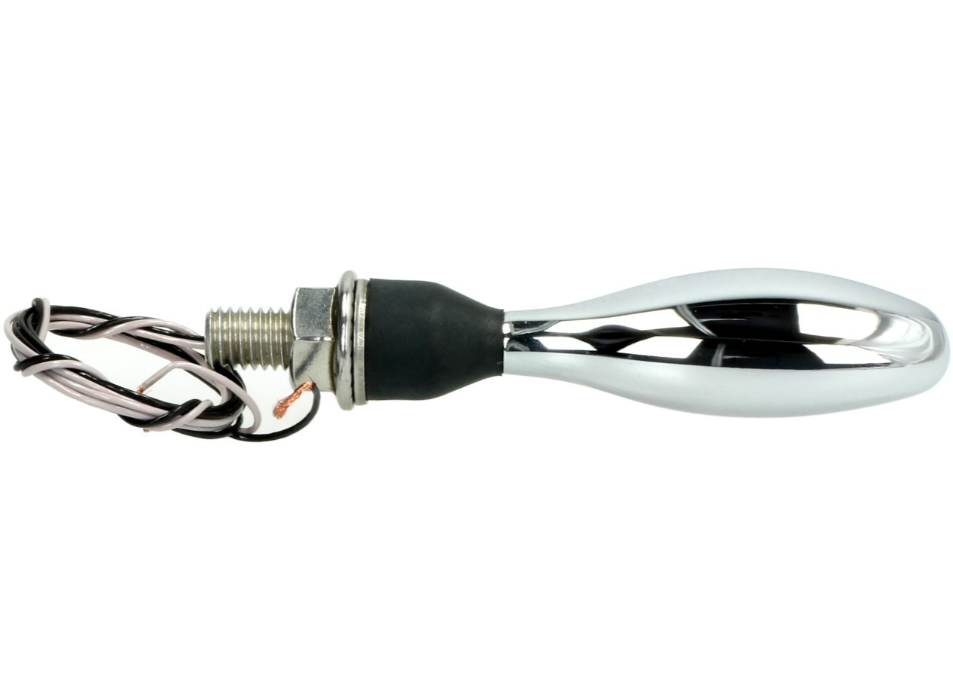 Kellermann Blinker, Micro 1000 Halogen, Stahl, Halogen, HR/HL, 12 V, 6 W, chrom glänzend, M8x20