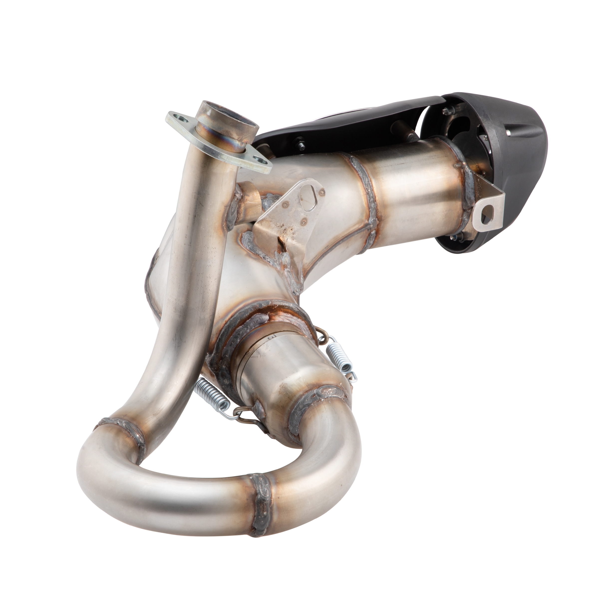 Échappement racing pour Vespa GTS/GTS Super/GTV/GT 60 125-300ccm i.e., 4T, LC, inox