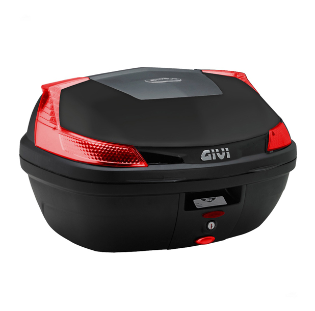B47 BLADE MONOLOCK Topcase mit roten Reflektoren ohne Platte Givi