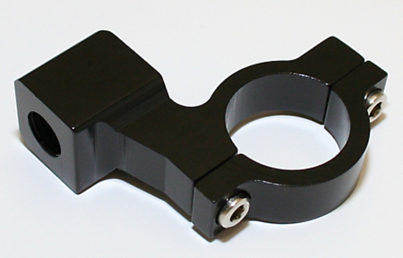 HIGHSIDER smart Pince à miroir Noir Avec filetage à droite Pour CNC, Pour guidon 7/8 pouces
