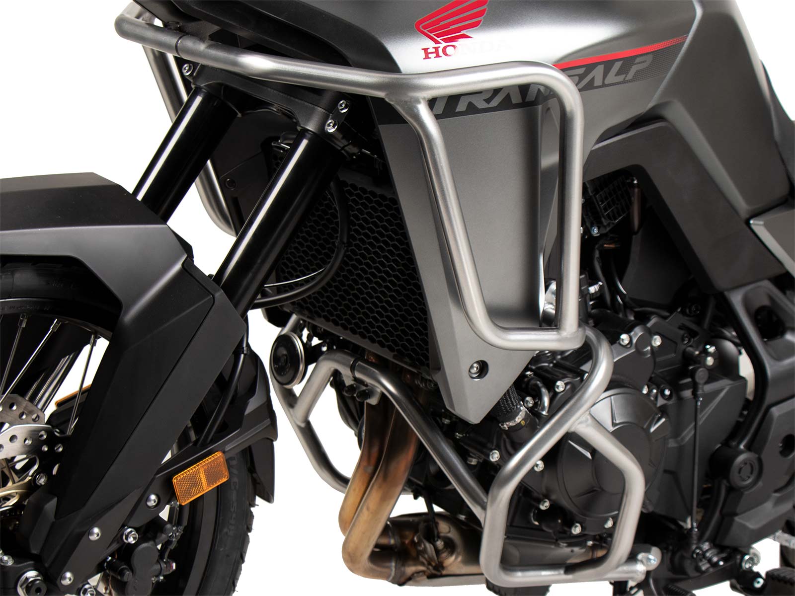Zilveren tankbeschermer voor Honda XL 750 Transalp (25- ) Hepco & Becker