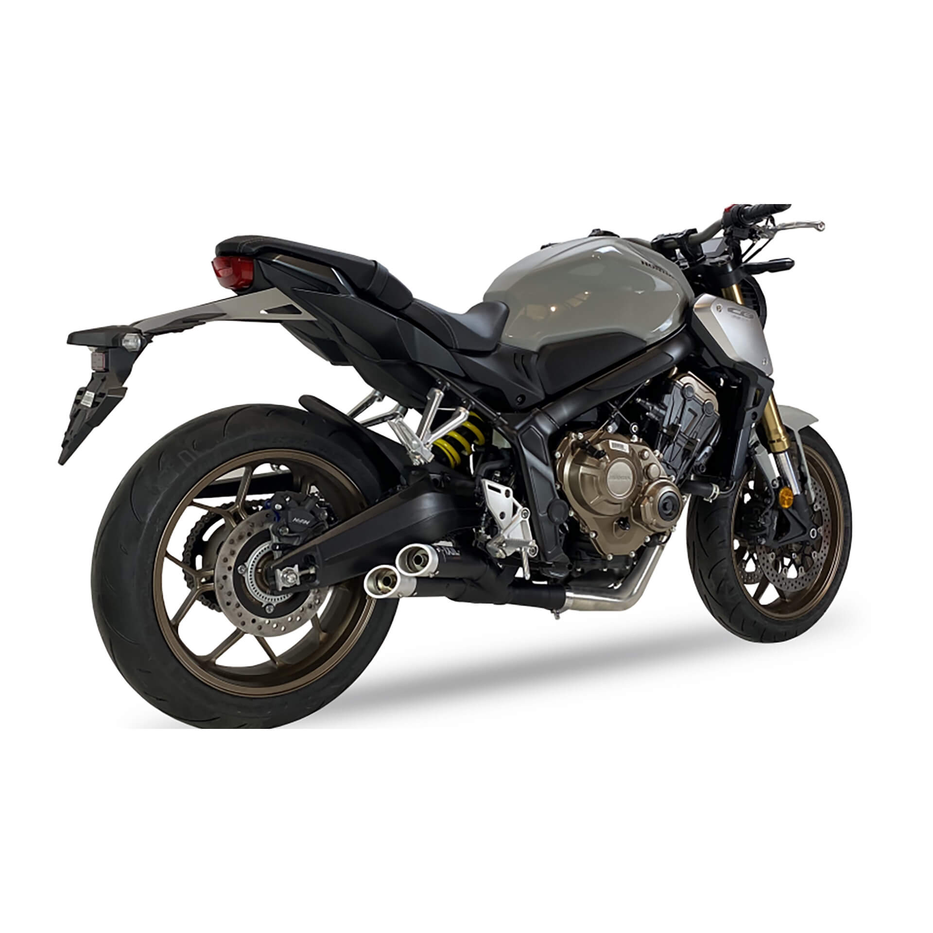 IXIL Hyperlow XL Komplettanlage Honda CB 650 R /CBR 650 R, Edelstahl schwarz, E-geprüft, Euro5