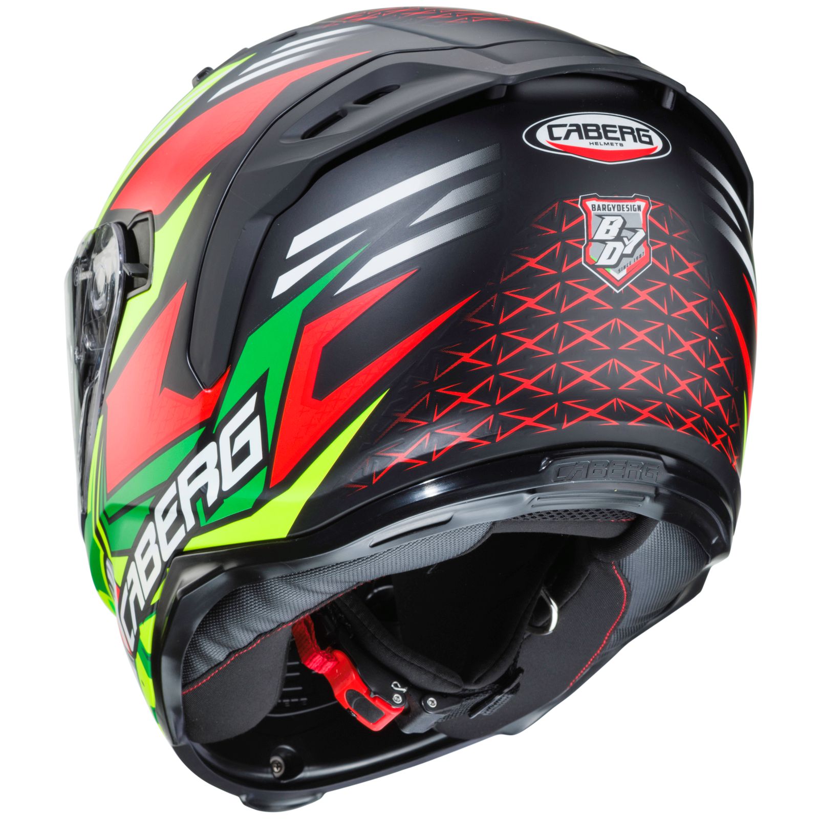 Caberg Helm Avalon Giga, matt-schwarz/fluo-gelb-rot