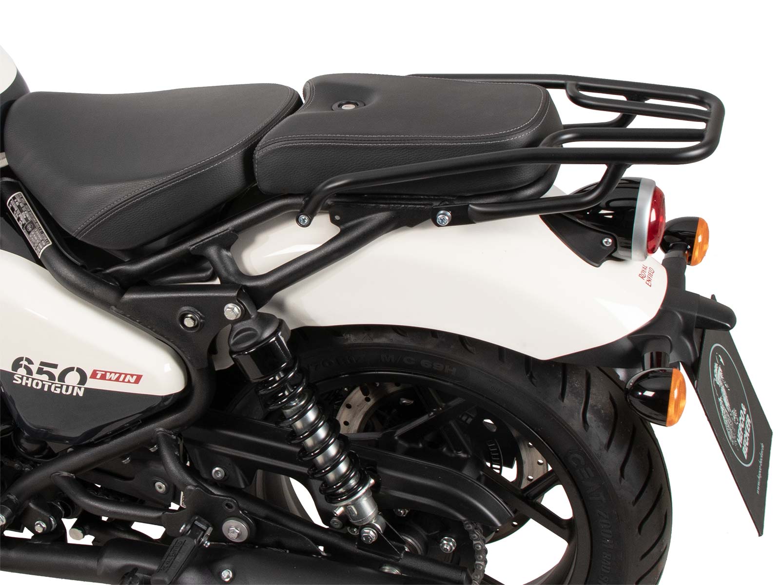 Buisvormig bagagerek zwart voor Royal Enfield Shotgun 650 (24-) Hepco & Becker