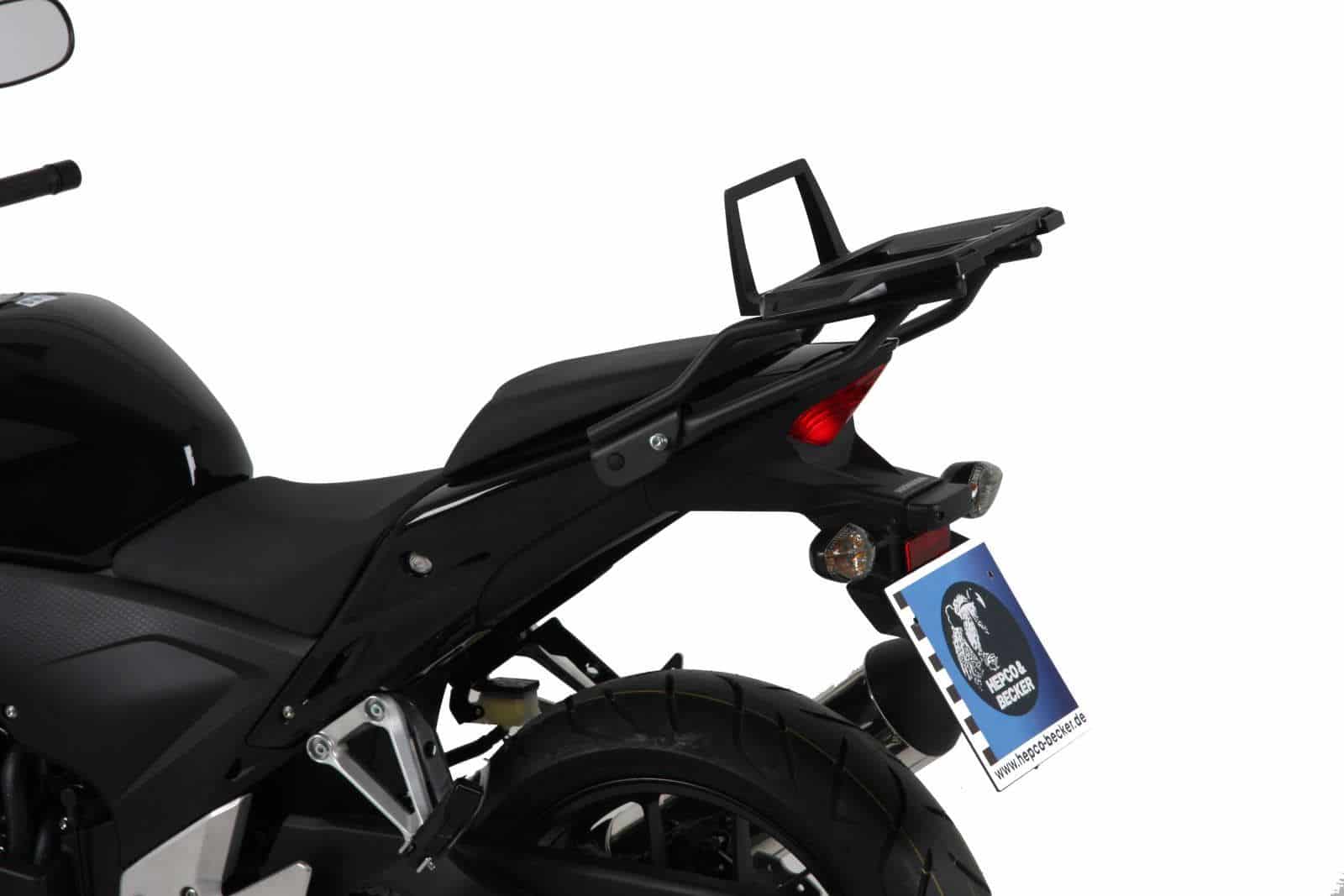 Alurack Topcaseträger anthrazit/schwarz für Honda CBR 500 R (13-15) Hepco & Becker
