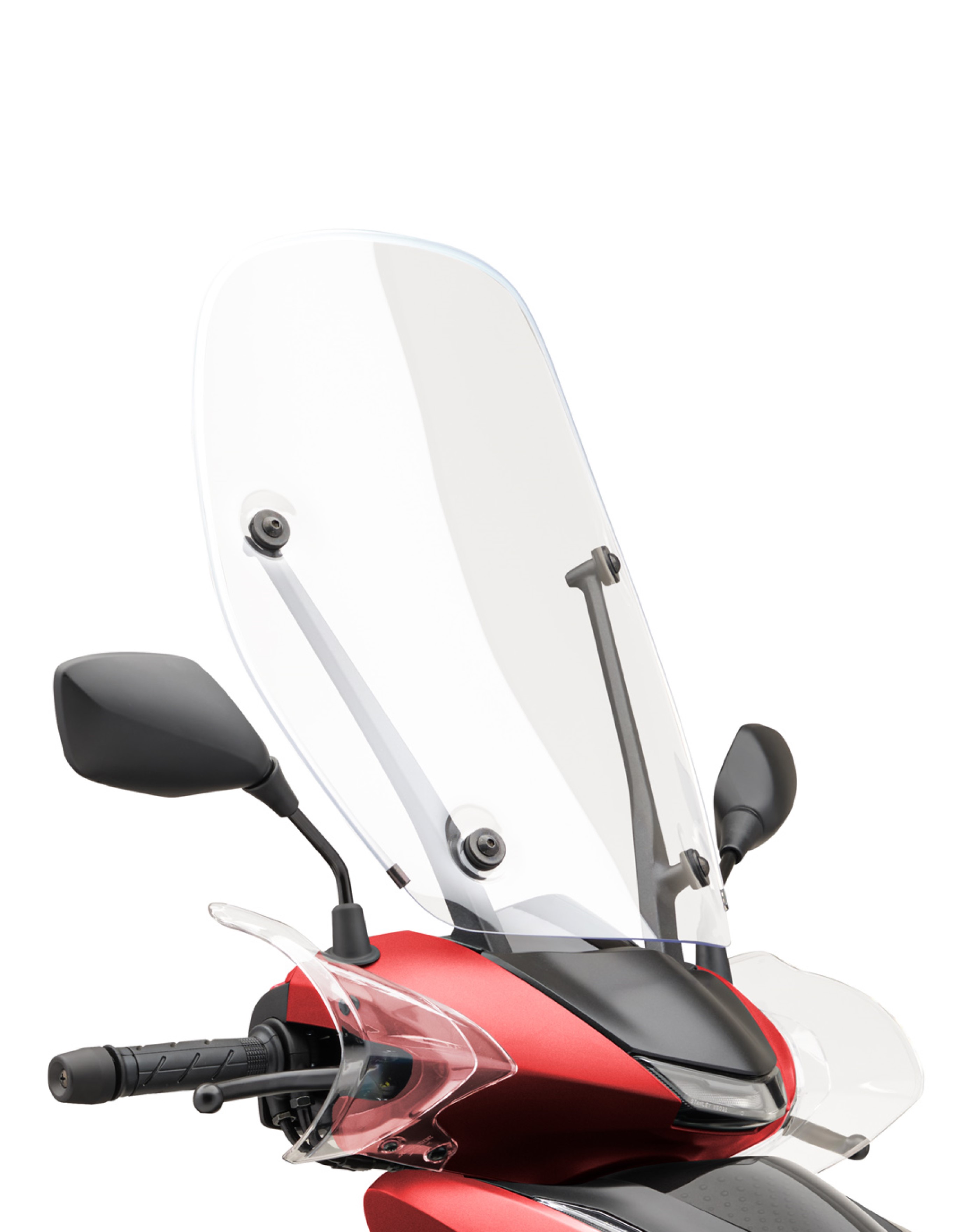 High windshield Matt Pearl Diaspro Red for Honda SH 350i (21-) Original
