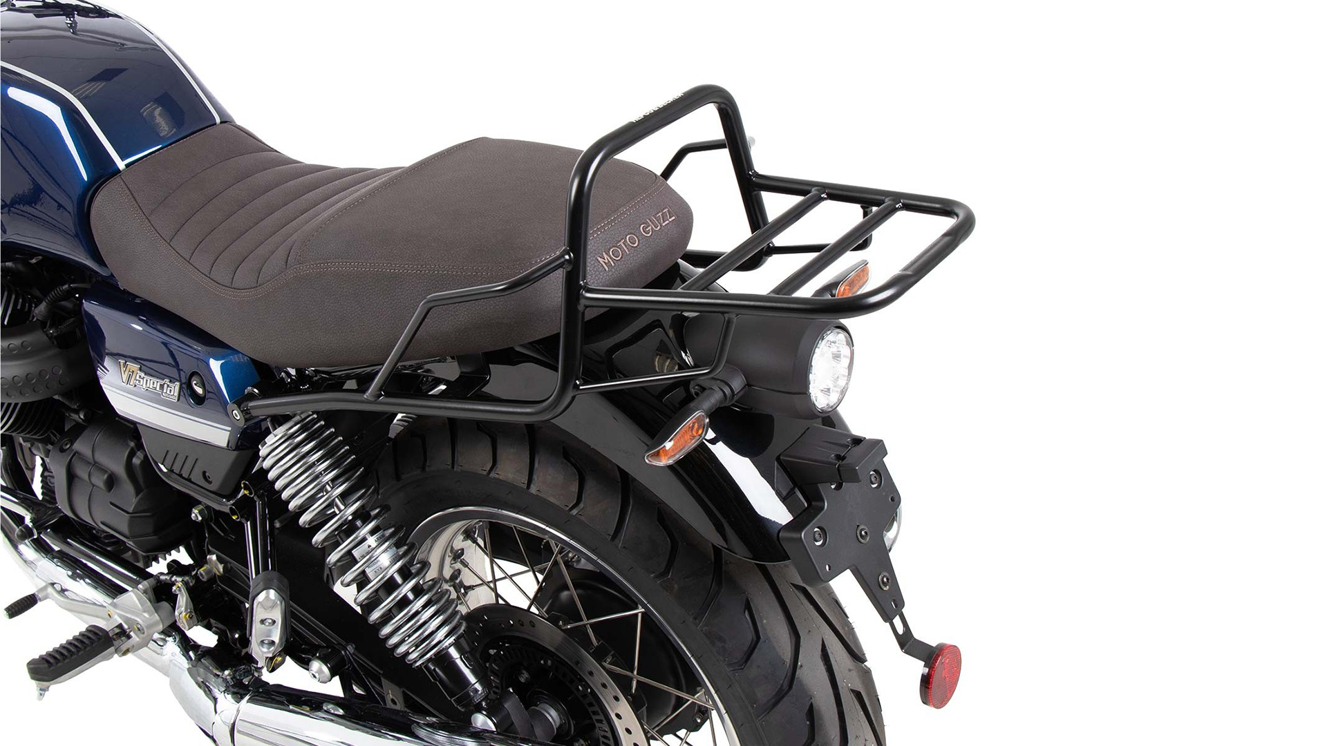 Buisvormig bagagerek Topkoffer drager zwart voor Moto Guzzi V7 850 Special/Stone/Centenario (21-24)