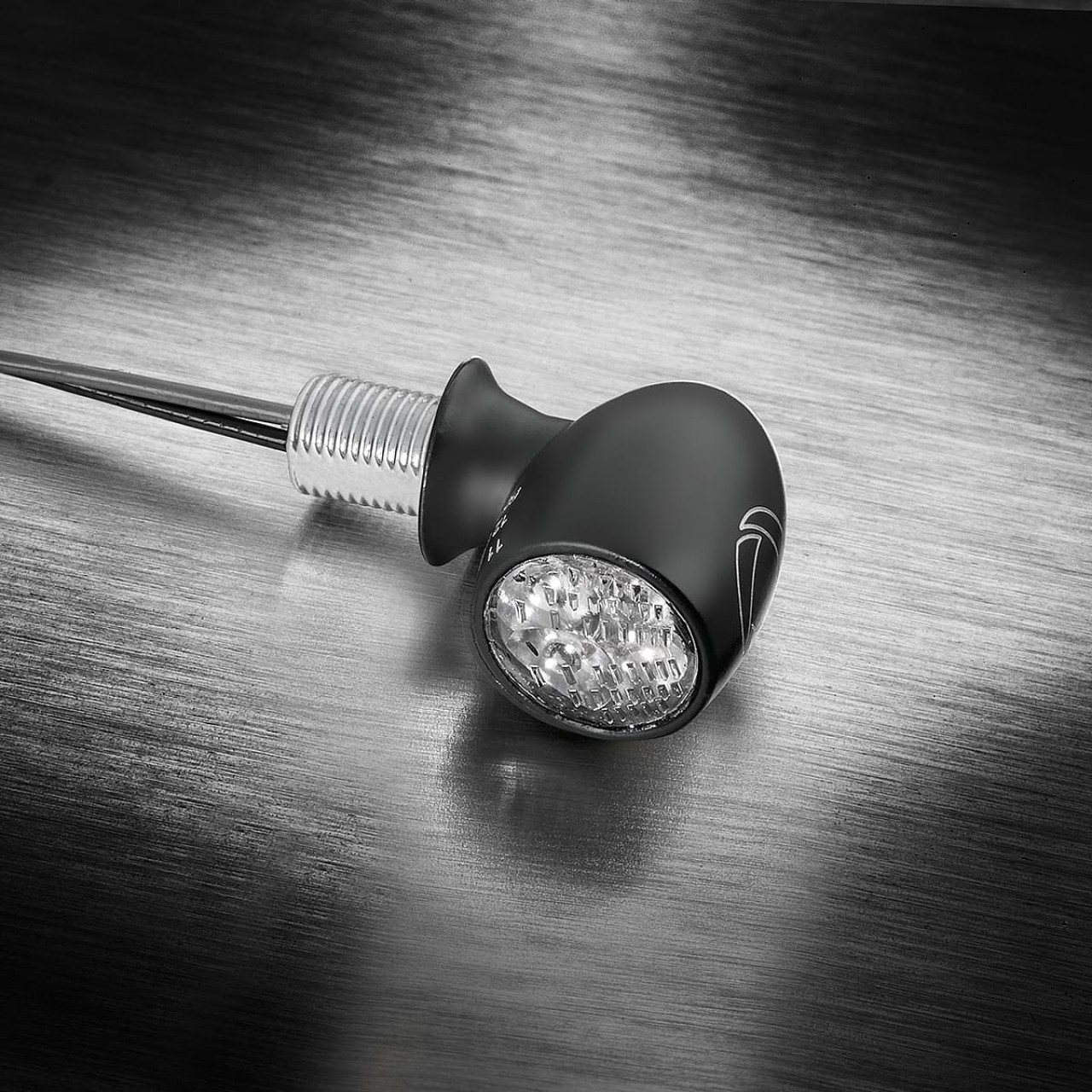 Kellermann Blinker, Rück- und Bremslicht, Atto DF, Stahl, LED, HL/HR 12 V, schwarz matt