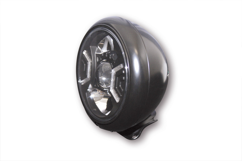 HIGHSIDER pro 7 inch koplamp HD-stijl Type 2 LED zwart E-goedgekeurd (1pc)