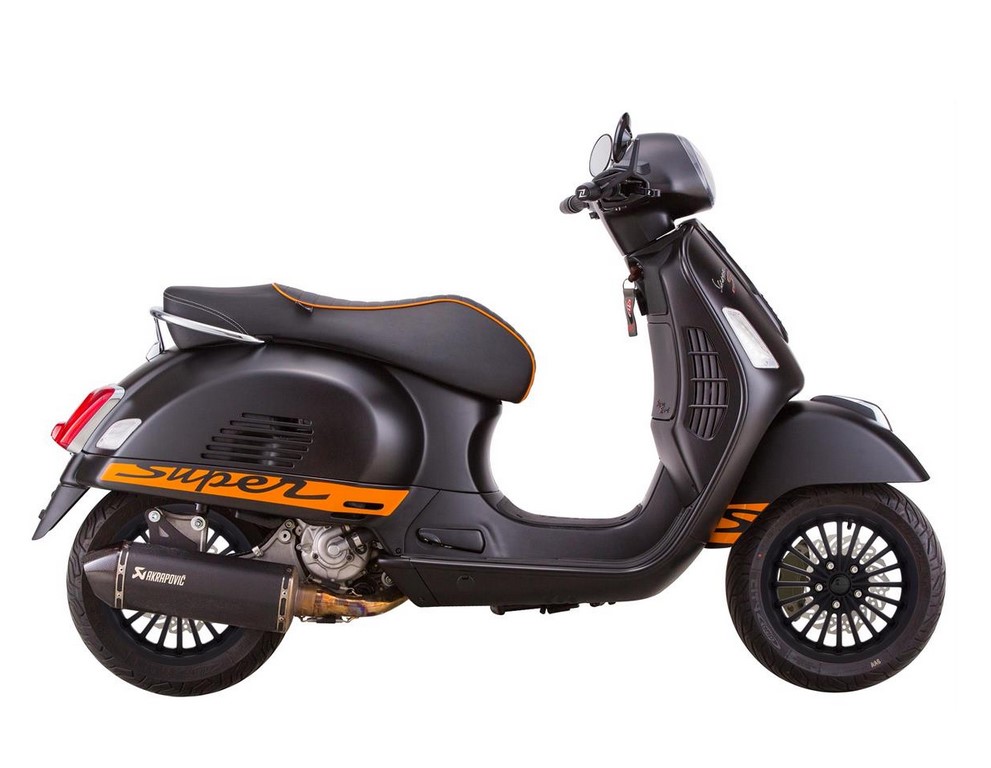 Velg voor/achter voor Vespa GTS/GTS Super/GTV/GT 60/GT/GT L 125-300cc, mat zwart