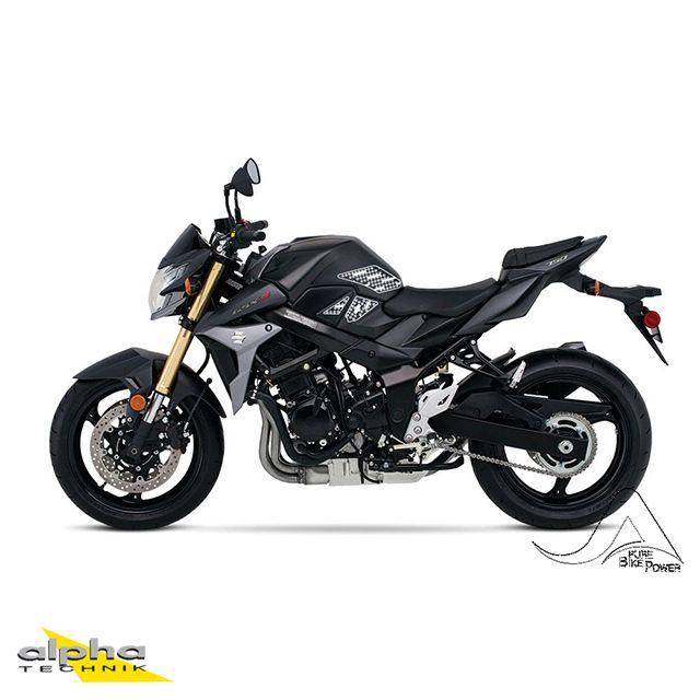 Stompgrip schwarz Volcano für Suzuki GSR750 / GSXS750