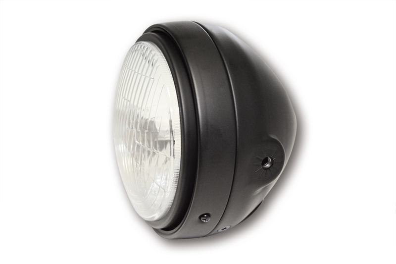 HIGHSIDER smart 5 3/4 pouces phare principal noir E-approuvé (1pc)