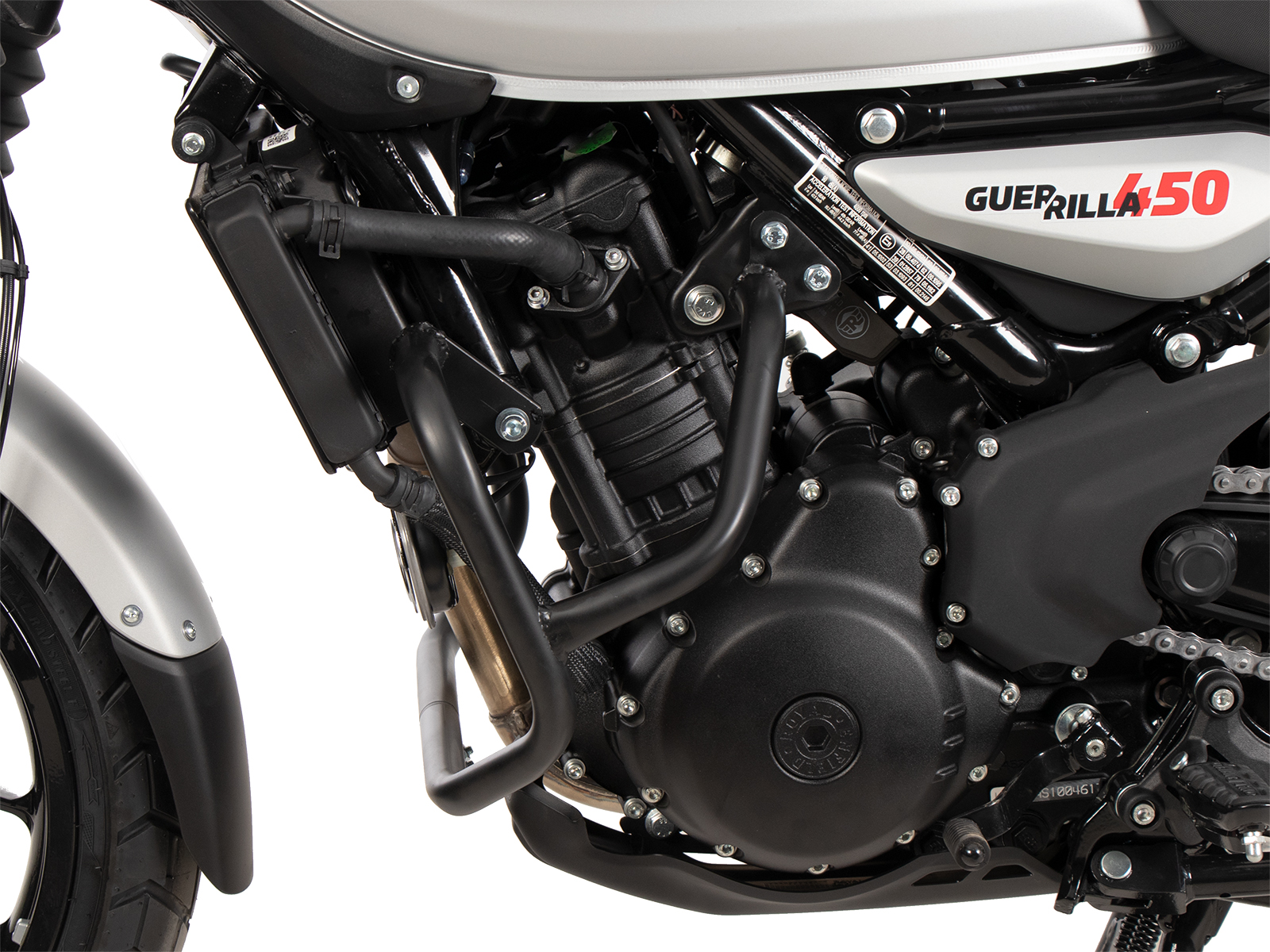 Motorbeschermer zwart voor Royal Enfield Guerrilla 450 (24-) Hepco & Becker