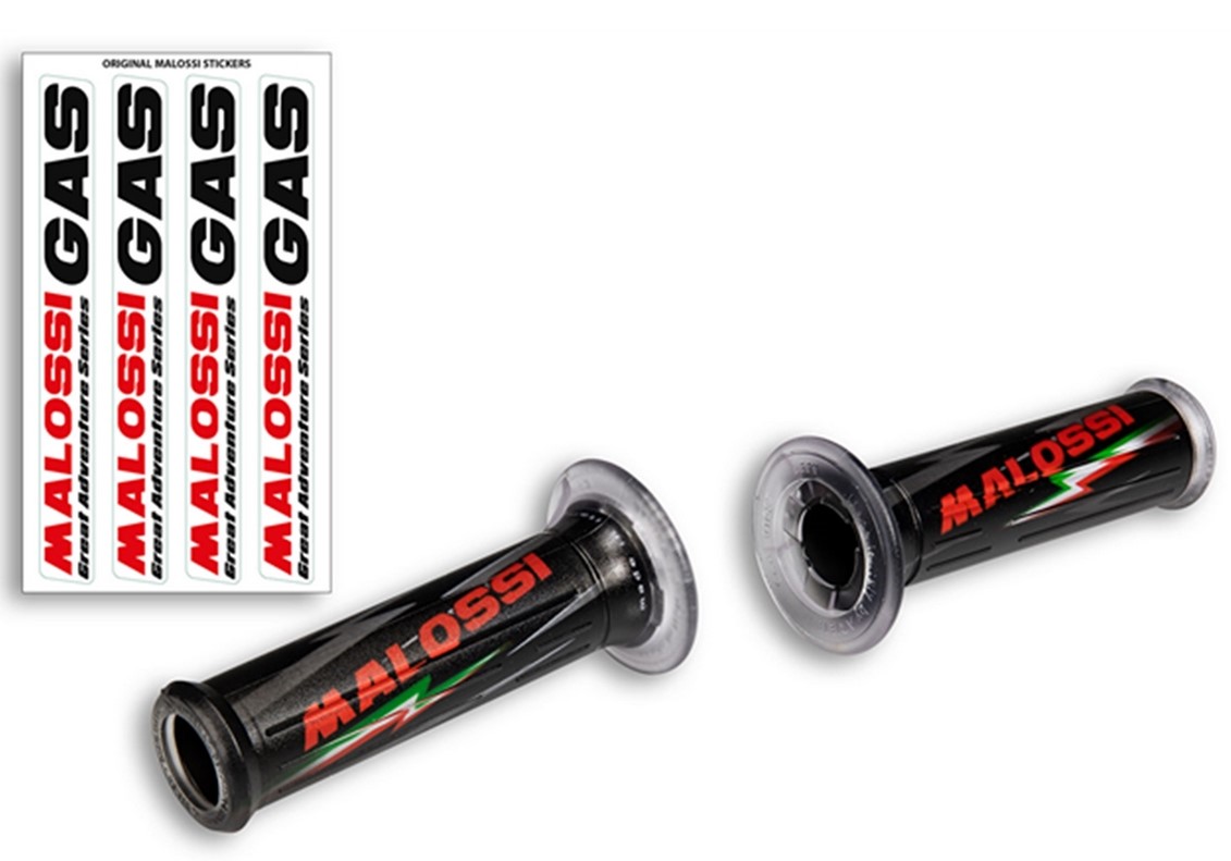 Handvatten MALOSSI voor Vespa GTS/GTS Super/GT/GT L 125-300cc, zwart, met stuur opening